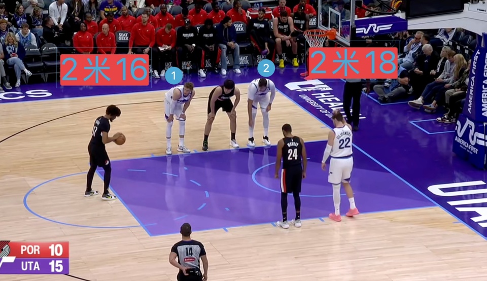 时间段里, 场挑战犹他 时间段里, 场挑战犹他